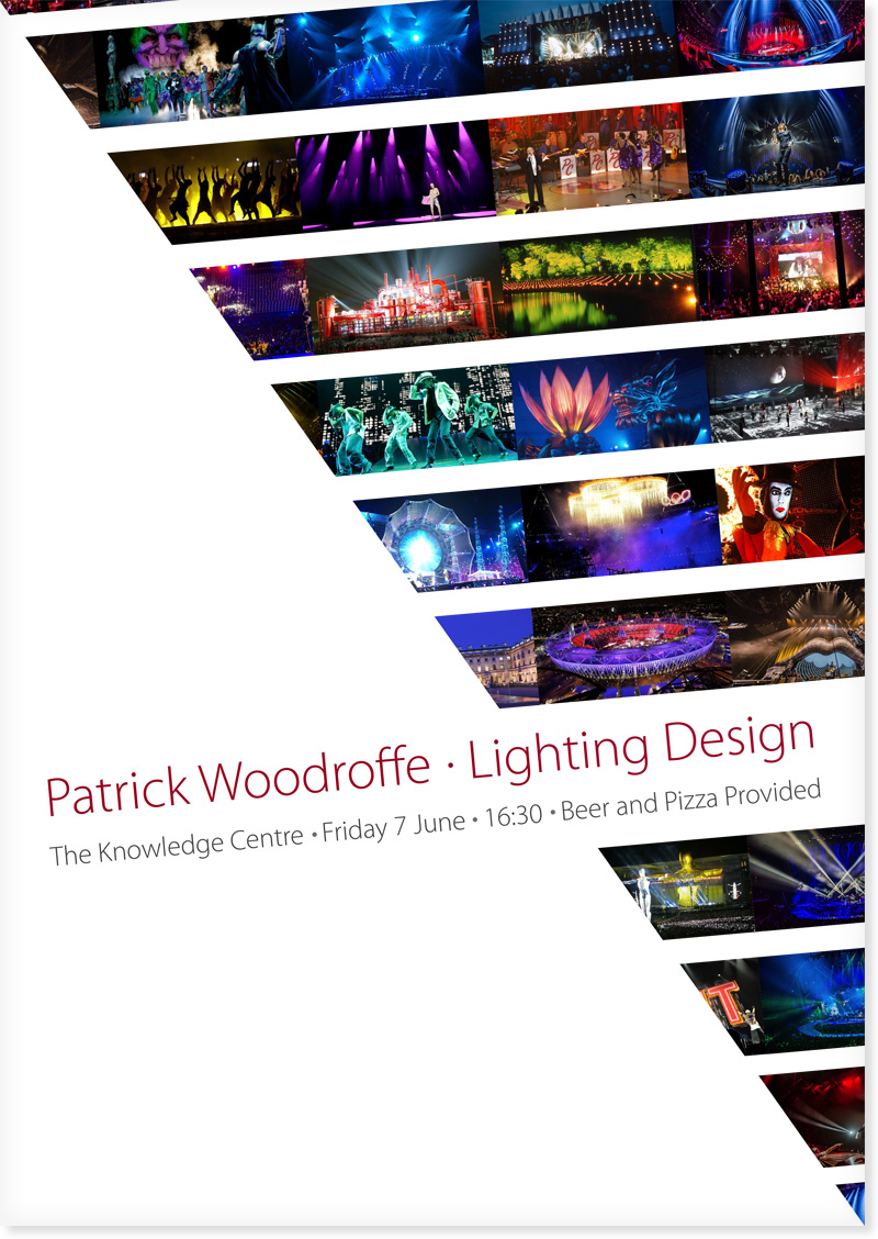Buro Happold Patrick Woodroffe Lighting Design event poster