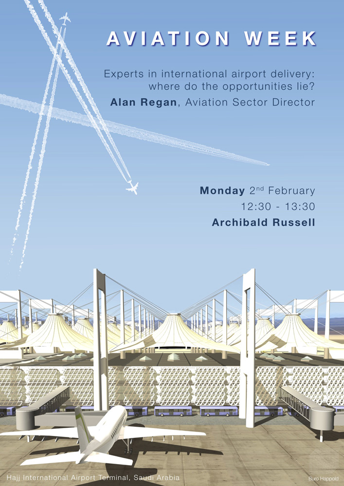 Buro Happold Aviation Week poster Monday
