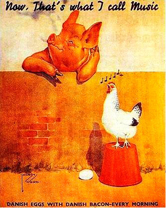 Now that's what I call music pig poster
