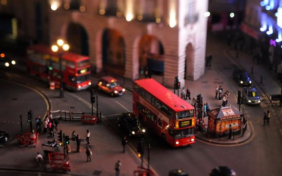 Tilt shift photography toytown effect is totally played
