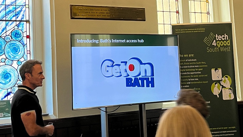 Presenting GetOn Bath to stakeholders