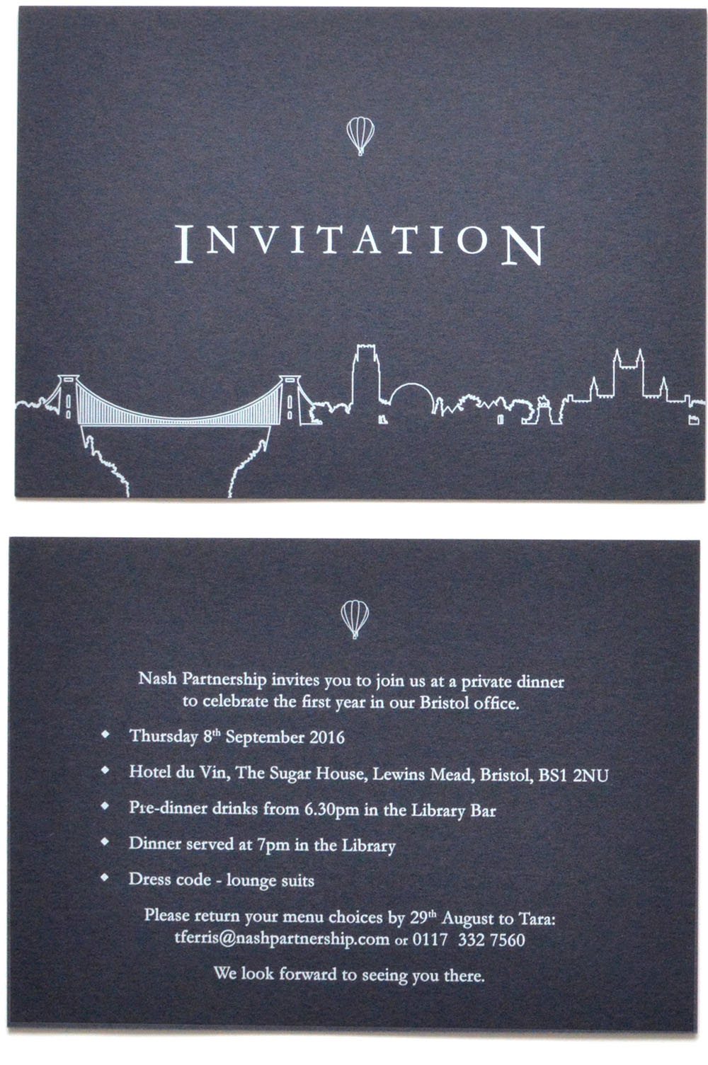 Bristol Event invitation