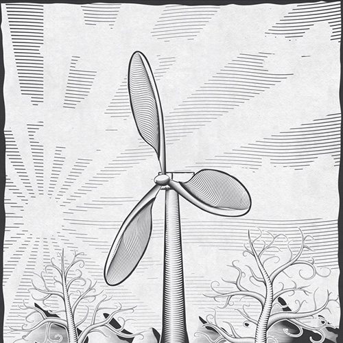 Buro Happold energy brochure cover screen print