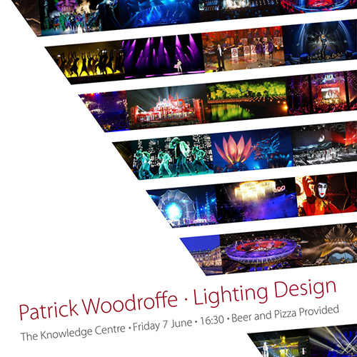 Buro happold Patrick Woodroffe lighting design event poster