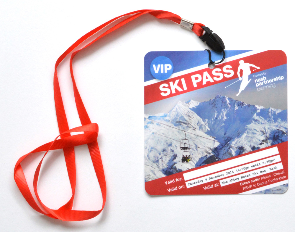 Nash partnership ski lodge event invitation