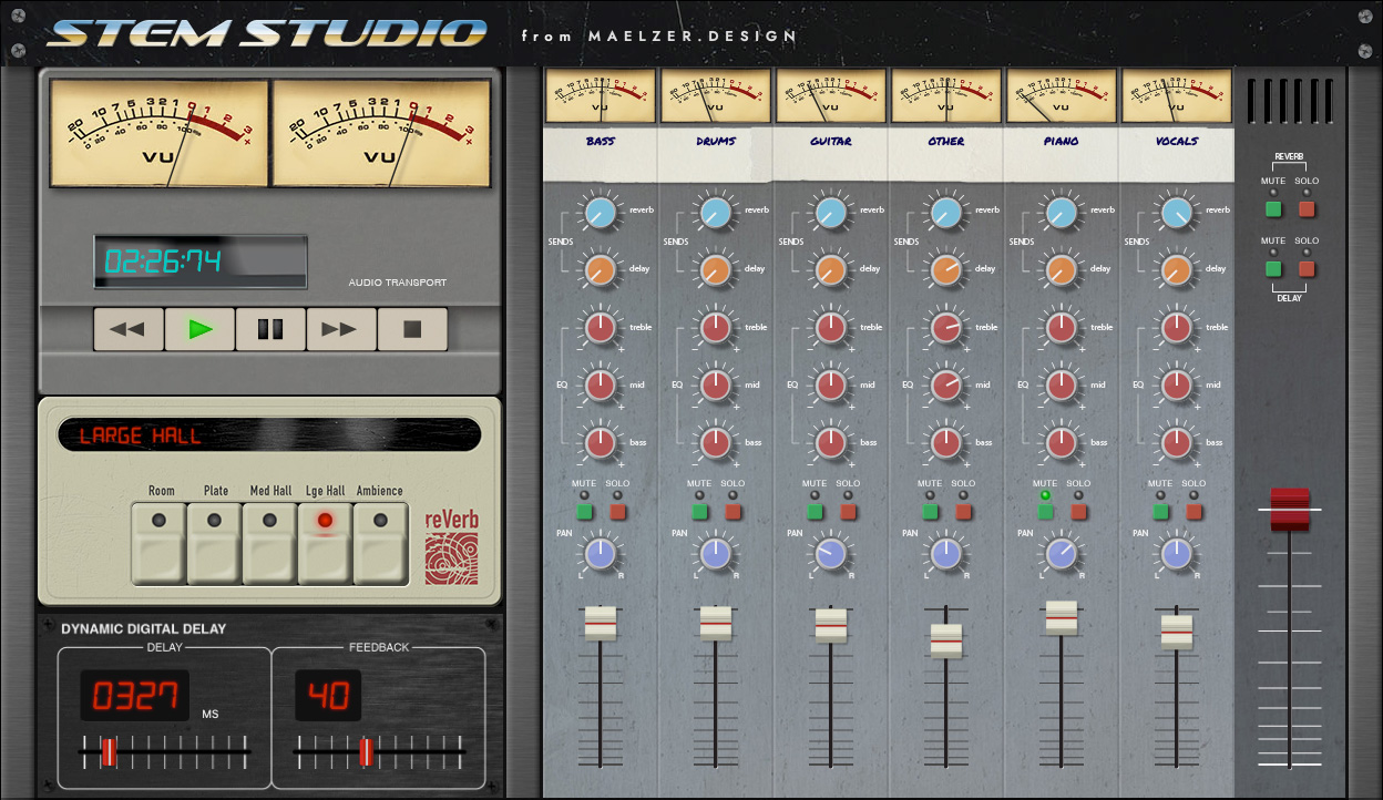Stem Studio interface