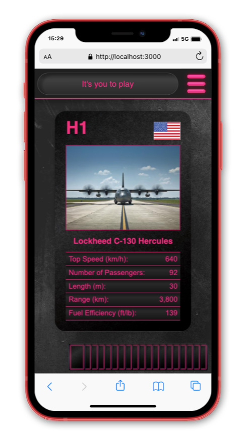 playing tup Tromps top trumps on mobile